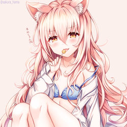 This is a pixiv picture whose title is あめちゃんぺろぺろねこちゃん.