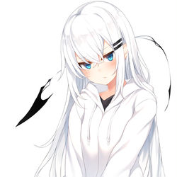 This is a pixiv picture whose title is 長髪いちる.