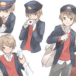 This is a pixiv picture whose title is 郵便屋.