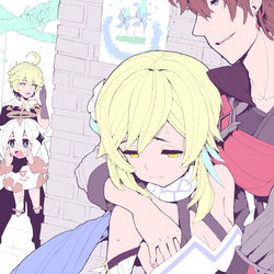 This is a pixiv picture whose title is 風花祭デートの最中　妹の姿が見えなくなりました.