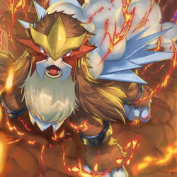 This is a pixiv picture whose title is エンテイ.