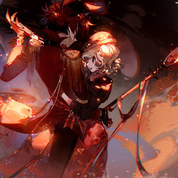 This is a pixiv picture whose title is 痘痕も靨.