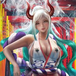 This is a pixiv picture whose title is Yamato.