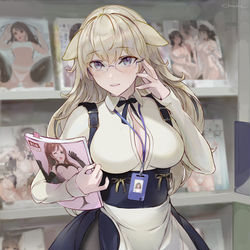 This is a pixiv picture whose title is 司書.