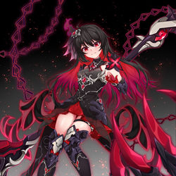 This is a pixiv picture whose title is 魇月星渊.