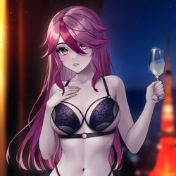 This is a pixiv picture whose title is ランジェリーのロサリア.
