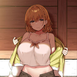 This is a pixiv picture whose title is 休憩中のお姉さん❤.