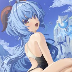 This is a pixiv picture whose title is 「運動は必要です。」.