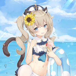 This is a pixiv picture whose title is 原神Genshin芭芭拉.