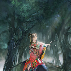 This is a pixiv picture whose title is 清明.