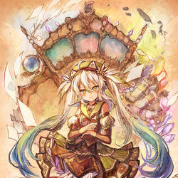 This is a pixiv picture whose title is 「この世界が好きだ」.