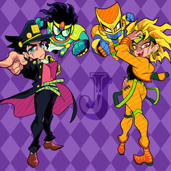This is a pixiv picture whose title is Stardust Crusaders.