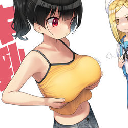 This is a pixiv picture whose title is ガキ巨乳💢44.