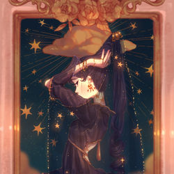This is a pixiv picture whose title is 星の踊り子.