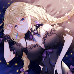 This is a pixiv picture whose title is 1周年記念.