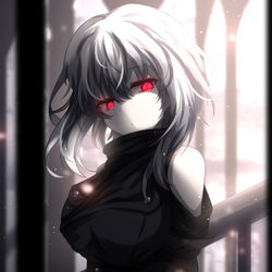 This is a pixiv picture whose title is 紅い双眸.