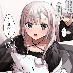 This is a pixiv picture whose title is 風邪を引いた妹.