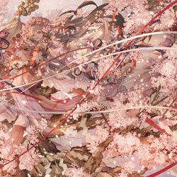 This is a pixiv picture whose title is 櫻 の 宴 -根の国底の果て-.