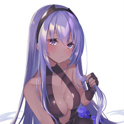 This is a pixiv picture whose title is 長髪静謐ちゃん.