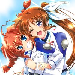 This is a pixiv picture whose title is 我ら教導隊コンビ.