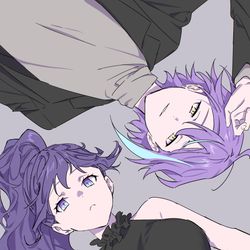 This is a pixiv picture whose title is チームパープル.