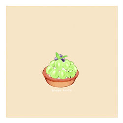 This is a pixiv picture whose title is ぶどうミニタルト.