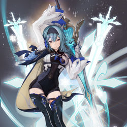 This is a pixiv picture whose title is Eula.