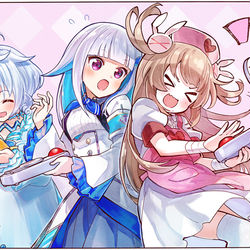 This is a pixiv picture whose title is 早押しクイズの謎.