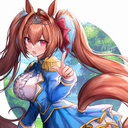 This is a pixiv picture whose title is rkgkダイワスカーレット👑🎀.