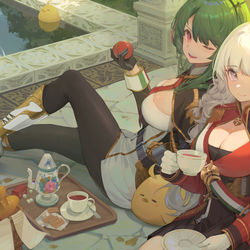 This is a pixiv picture whose title is ティータイム.