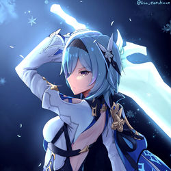 This is a pixiv picture whose title is Eula.