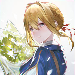 This is a pixiv picture whose title is ヴァイオレット.