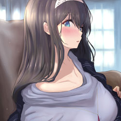 This is a pixiv picture whose title is 鷺沢文香さん.