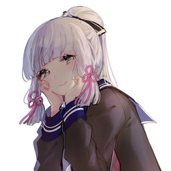 This is a pixiv picture whose title is JK綾華ちゃん.