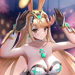 This is a pixiv picture whose title is 水着バニーなヒカリ.