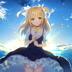 This is a pixiv picture whose title is 光る美少女展.