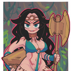 This is a pixiv picture whose title is amazon.