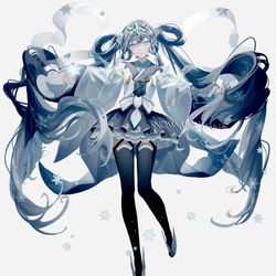 This is a pixiv picture whose title is 雪ミク２０２２.