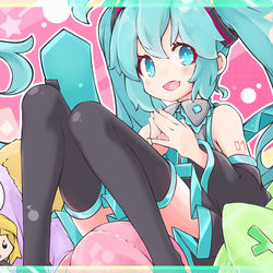 This is a pixiv picture whose title is *♬꙳♩*.