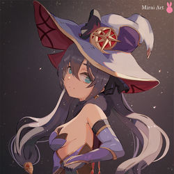 This is a pixiv picture whose title is 【原神】 モナ | Genshin Impact Mona.
