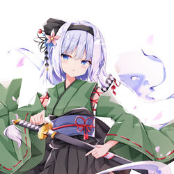 This is a pixiv picture whose title is 和服妖夢ちゃん.