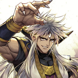 This is a pixiv picture whose title is 大魔王バーン.