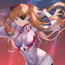 This is a pixiv picture whose title is 式波・アスカ・ラングレー.