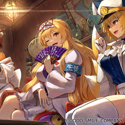 This is a pixiv picture whose title is 【お仕事】東方 LostWord「生徒会三役揃い踏み」.