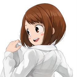 This is a pixiv picture whose title is 麗日お茶子.