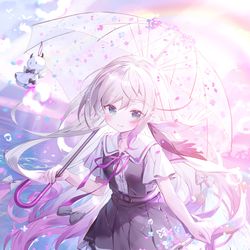 This is a pixiv picture whose title is 雨上がりの天使.