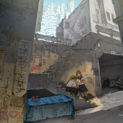 This is a pixiv picture whose title is スマホゲー.