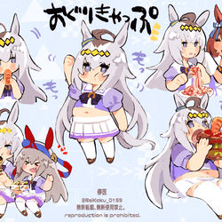 This is a pixiv picture whose title is 【落書き】ミニ　オグリキャップ.