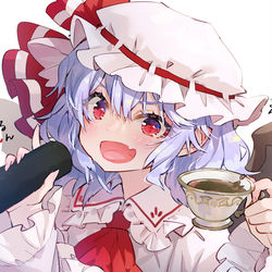 This is a pixiv picture whose title is 恵方巻きとコーヒーとレミリア.