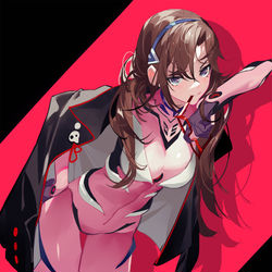 This is a pixiv picture whose title is 真希波.